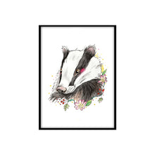 Load image into Gallery viewer, Cute Badger Face