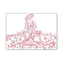 Load image into Gallery viewer, Christmas Dog Colouring Pages