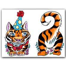 Load image into Gallery viewer, Tiger Birthday Card