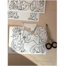 Load image into Gallery viewer, Horse Card DIY Colouring
