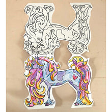 Load image into Gallery viewer, Horse Card DIY Colouring
