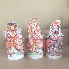 Load image into Gallery viewer, Christmas Dog Colouring Pages
